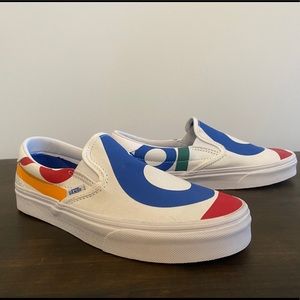 Vans Number Pattern Slip-On Shoes